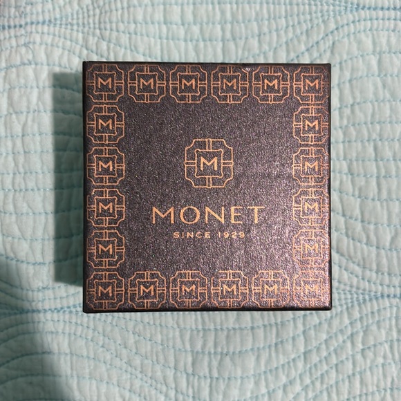 Monet pink and gold tone pin - Picture 7 of 12